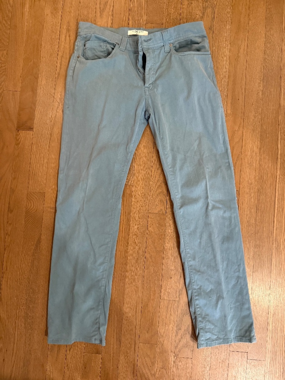 Fidelity 'Jimmy' Turquoise 5 Pocket Trousers